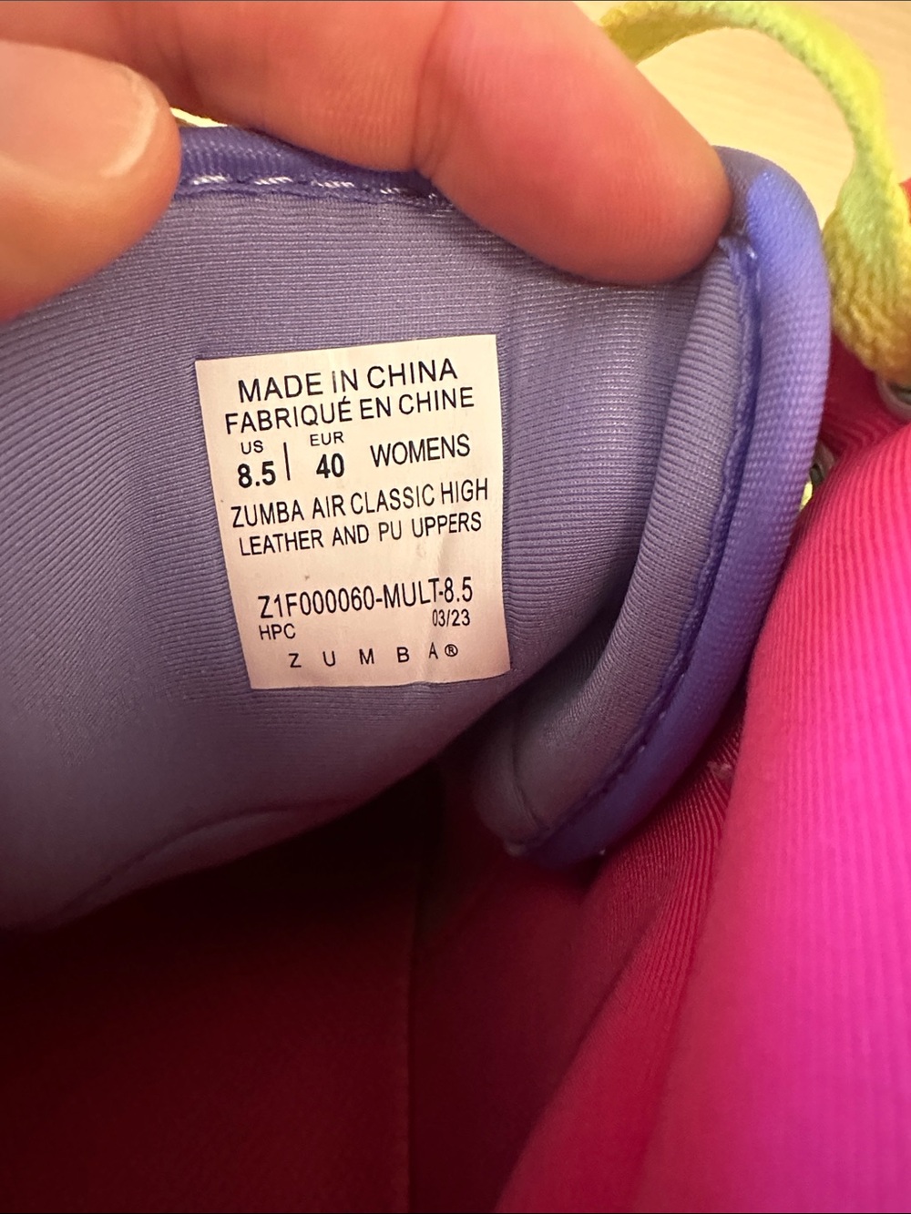 Zumba Wear Dance Crayola air boss High-Top Women's Sneakers - Picture 7 of 7